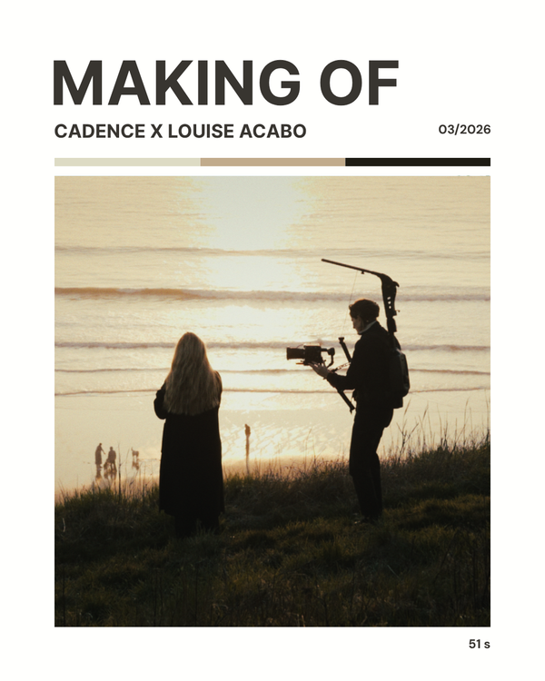 Affiche Cadence x Louise Acabo - Making of